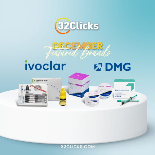 December Delights: Unveiling 32Clicks' Featured Dental Brands – DMG and Ivoclar